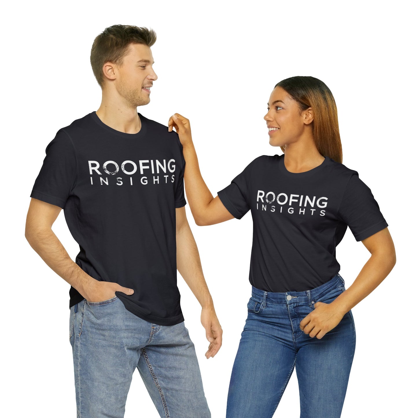 Roofing Insights Distressed Wordmark Tee