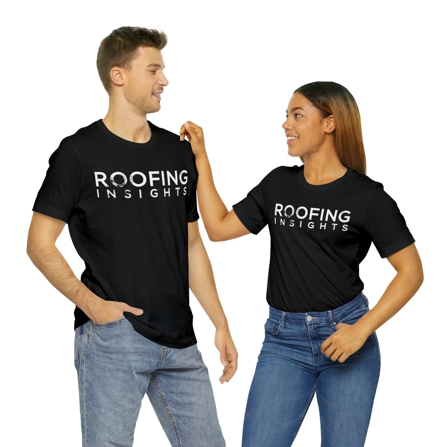 Roofing Insights Distressed Wordmark Tee