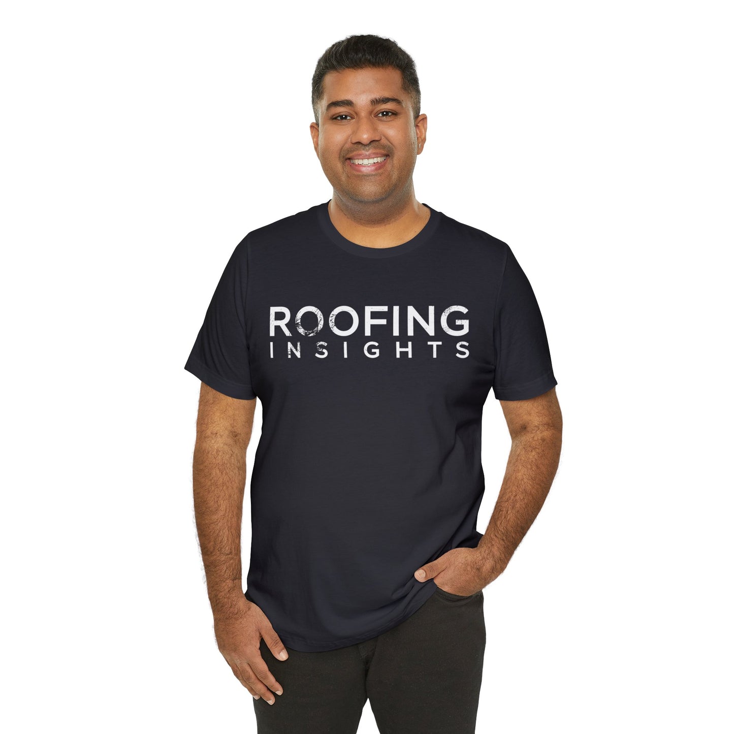 Roofing Insights Distressed Wordmark Tee
