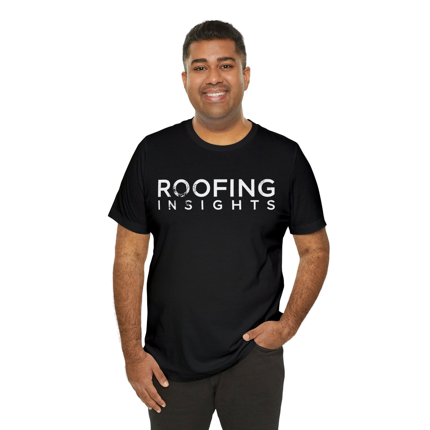 Roofing Insights Distressed Wordmark Tee